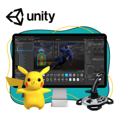 Мир игр на Unity 2D на популярном движке + AI-помощники - КИБЕРшкола программирования для детей, компьютерные курсы для школьников, начинающих и подростков - KIBERone г. Саров