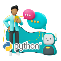 Умный чат-бот на Python - КИБЕРшкола программирования для детей, компьютерные курсы для школьников, начинающих и подростков - KIBERone г. Саров